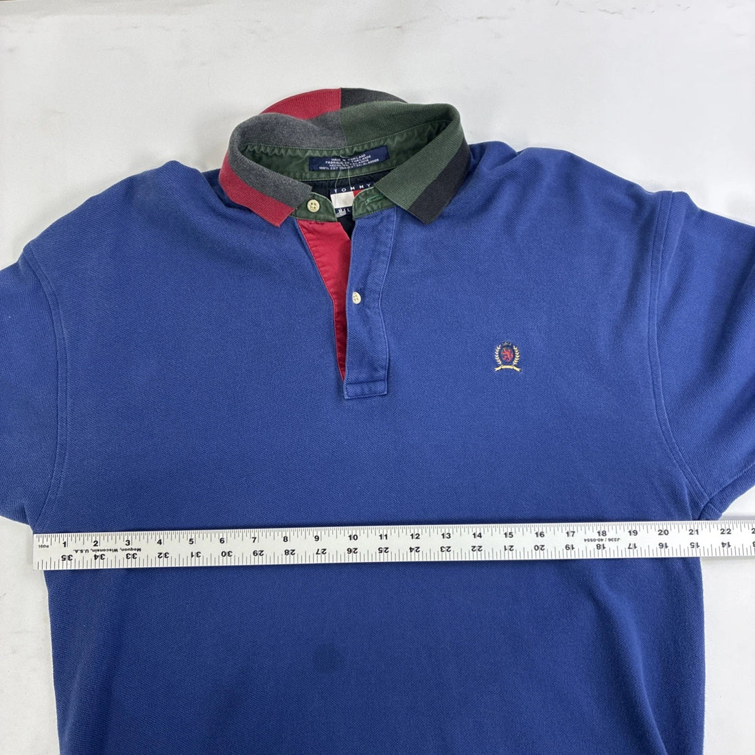 Vintage Tommy Hilfiger Long Sleeve Rugby Shirt Size Large