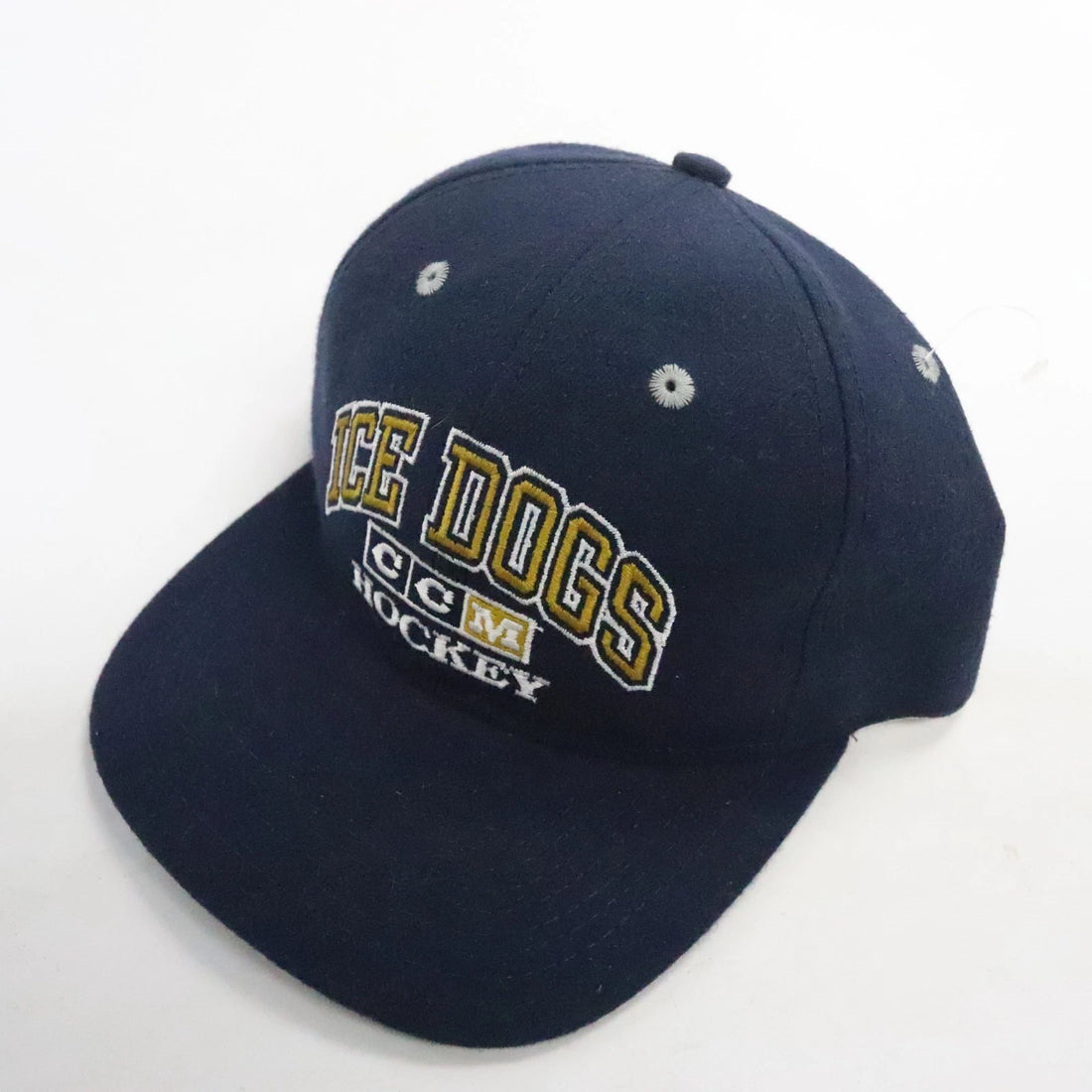 Vintage Long Beach Ice Dogs CCM Hockey Snapback Hat Cap OSFA IHL