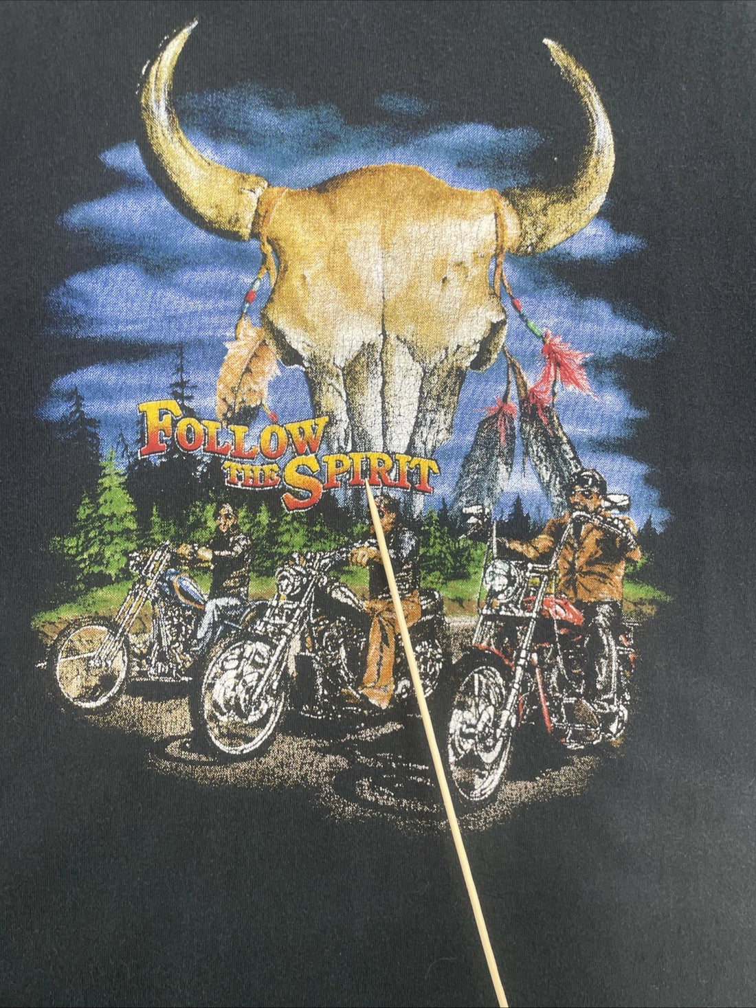 Vintage Harley Davidson Motorcycles Follow The Spirit Sturgis T-Shirt Large 2004