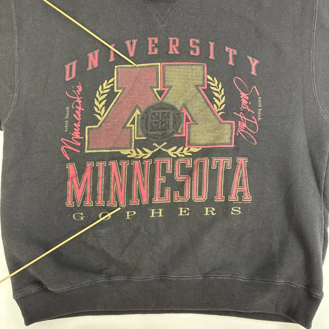 Vintage Minnesota Golden Gophers Crewneck Sweatshirt Size Large NCAA
