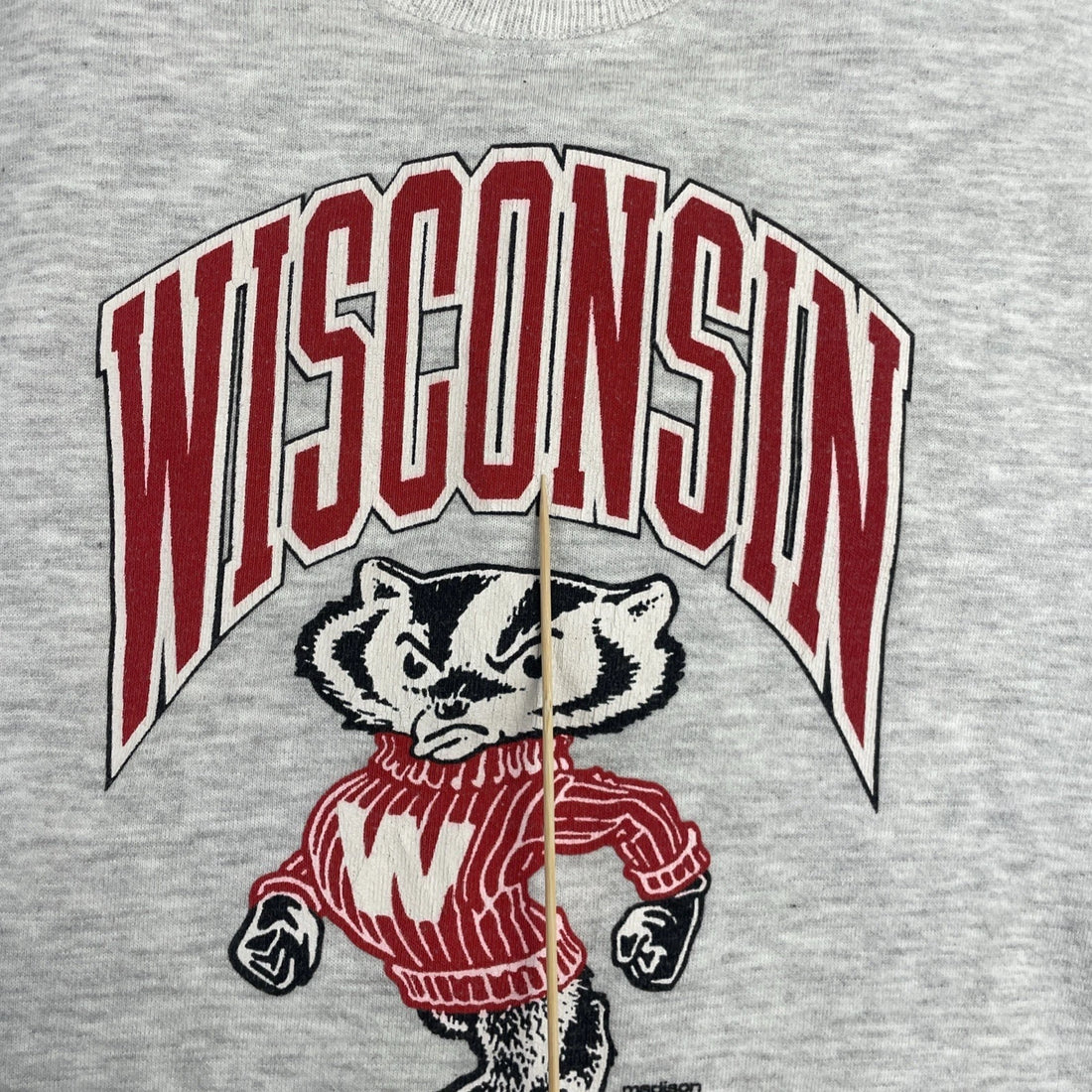 Vintage Wisconsin Badgers Crewneck Sweatshirt Size Large 90s NCAA
