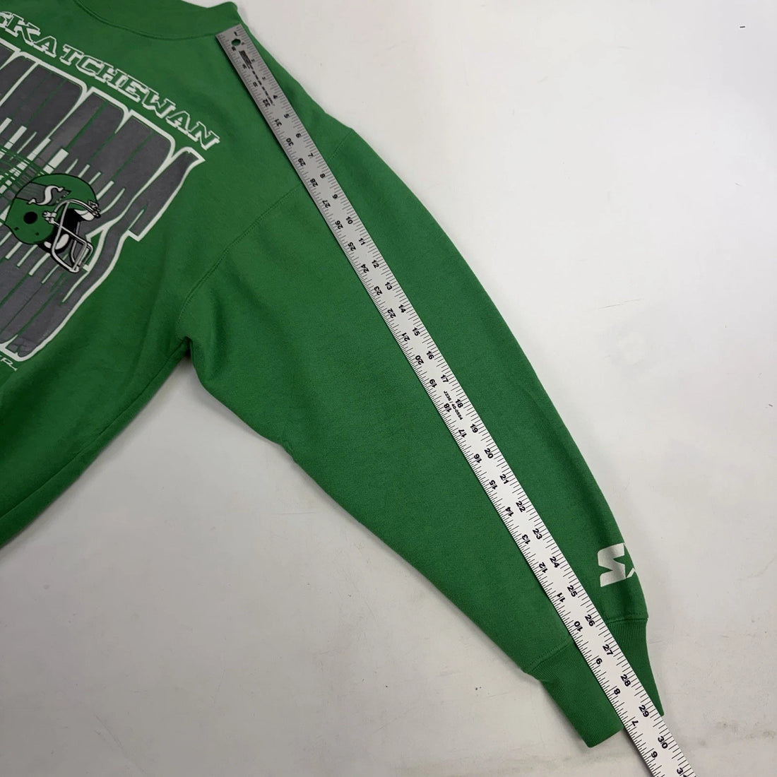 Vintage Saskatchewan Roughriders Starter Crewneck Sweatshirt Size Large 90s CFL