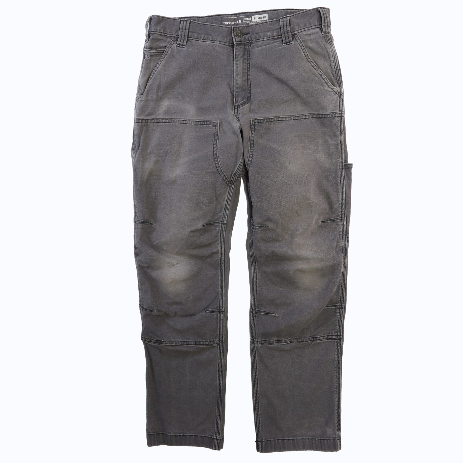 Carhartt Carpenter Double Knee Work Pants Size 32 X 30 Gray