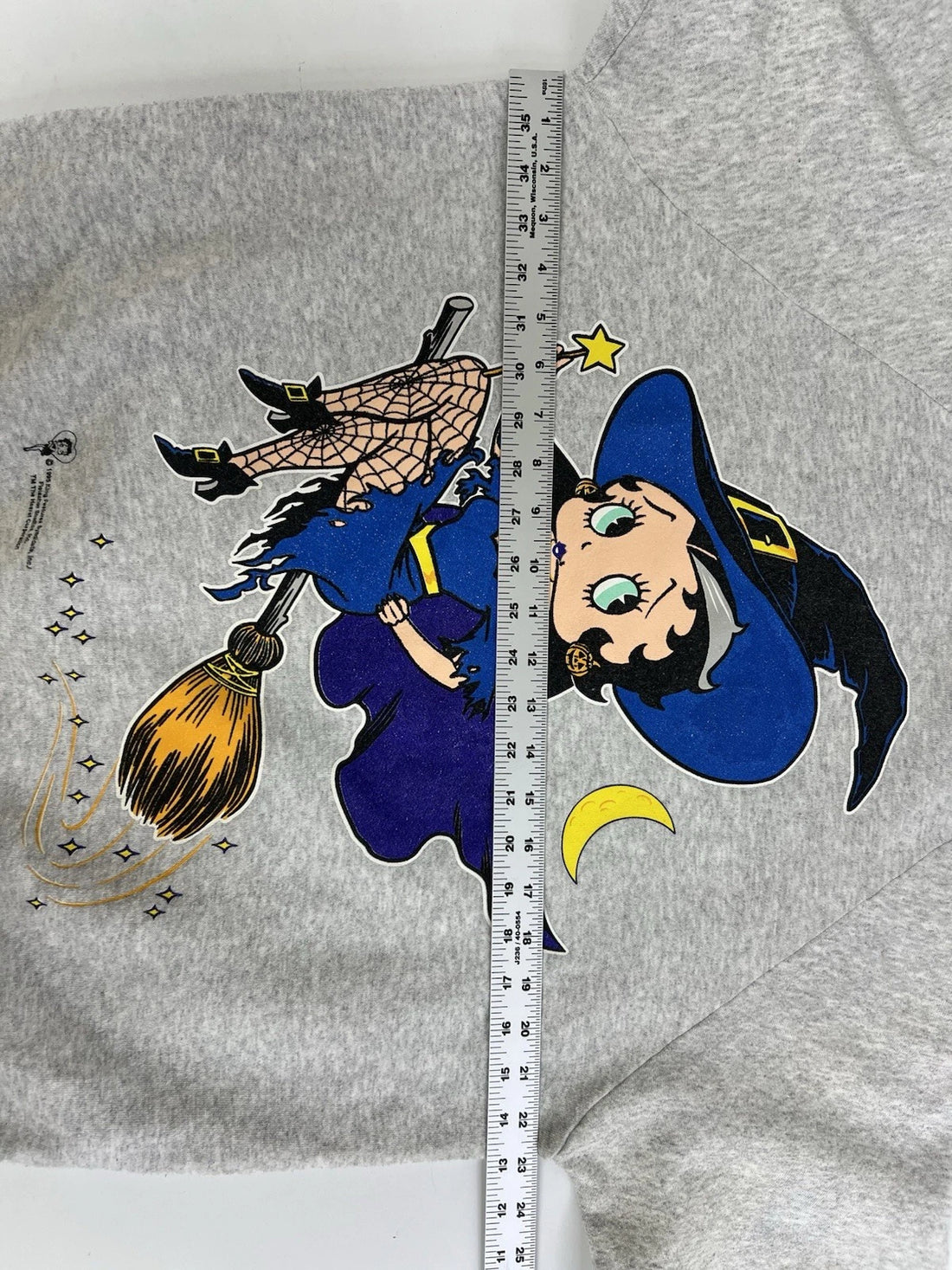 Vintage Betty Boop Witch Halloween Crewneck Sweatshirt Size Large 1995 90s