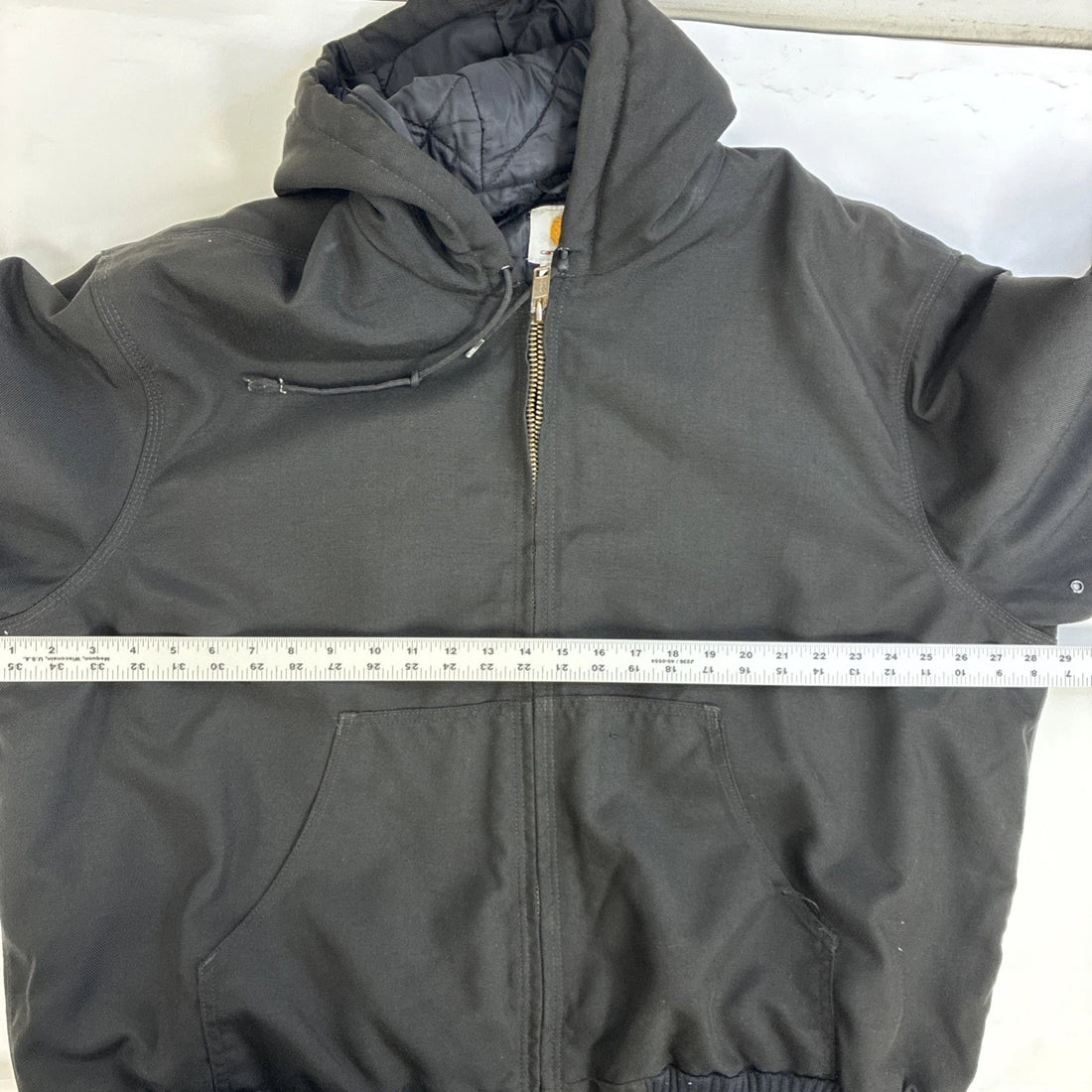 Carhartt Canvas Active Bomber Work Jacket Size XL J133 BLK