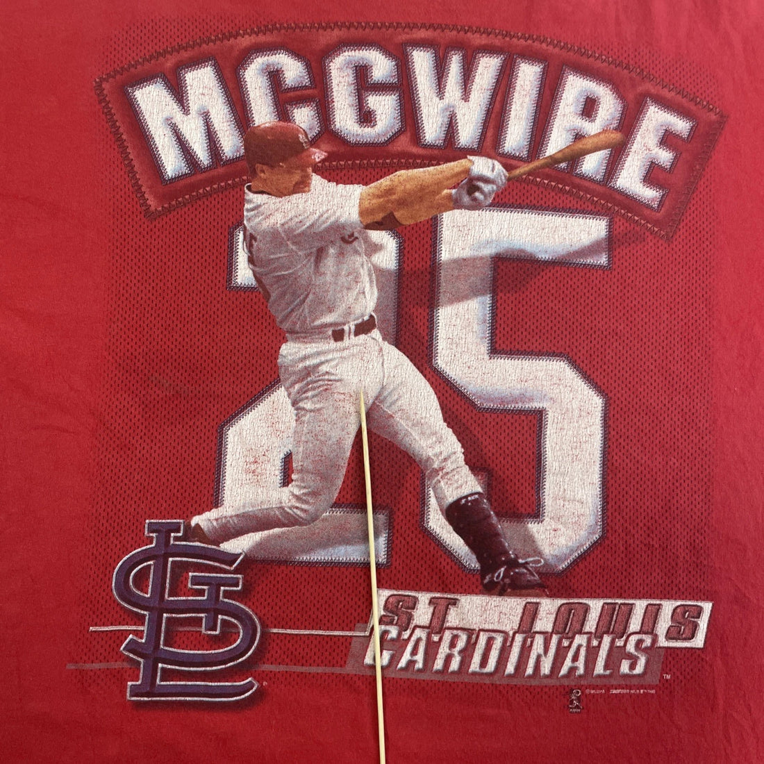 Vintage St. Louis Cardinals Mark McGwire Starter T-Shirt Size XL 90s MLB
