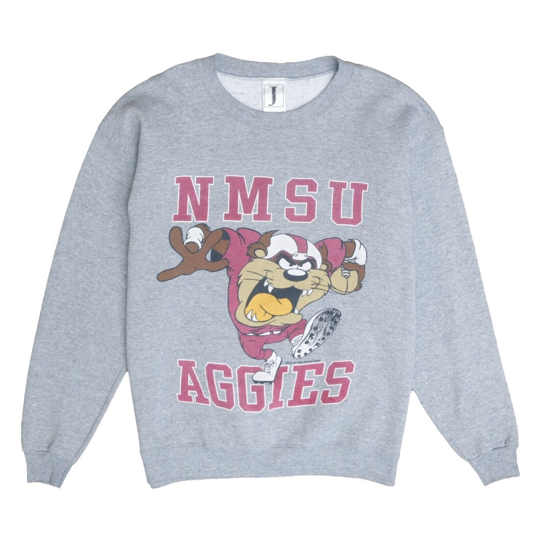 Vintage NMSU Aggies Taz Football Sweatshirt Crewneck Size Medium 90s NCAA