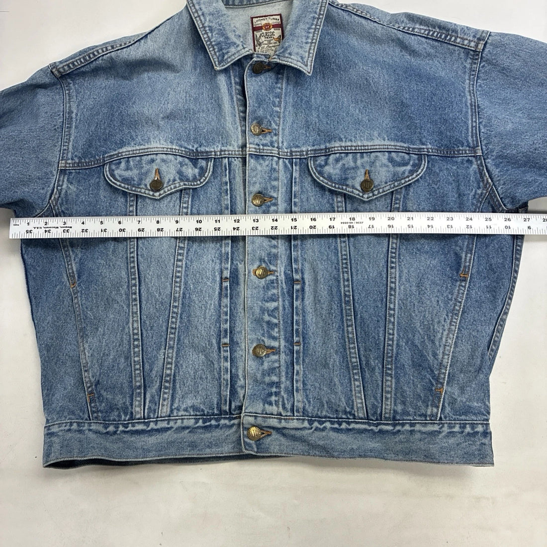 Vintage Looney Tunes Denim Jacket Size Large