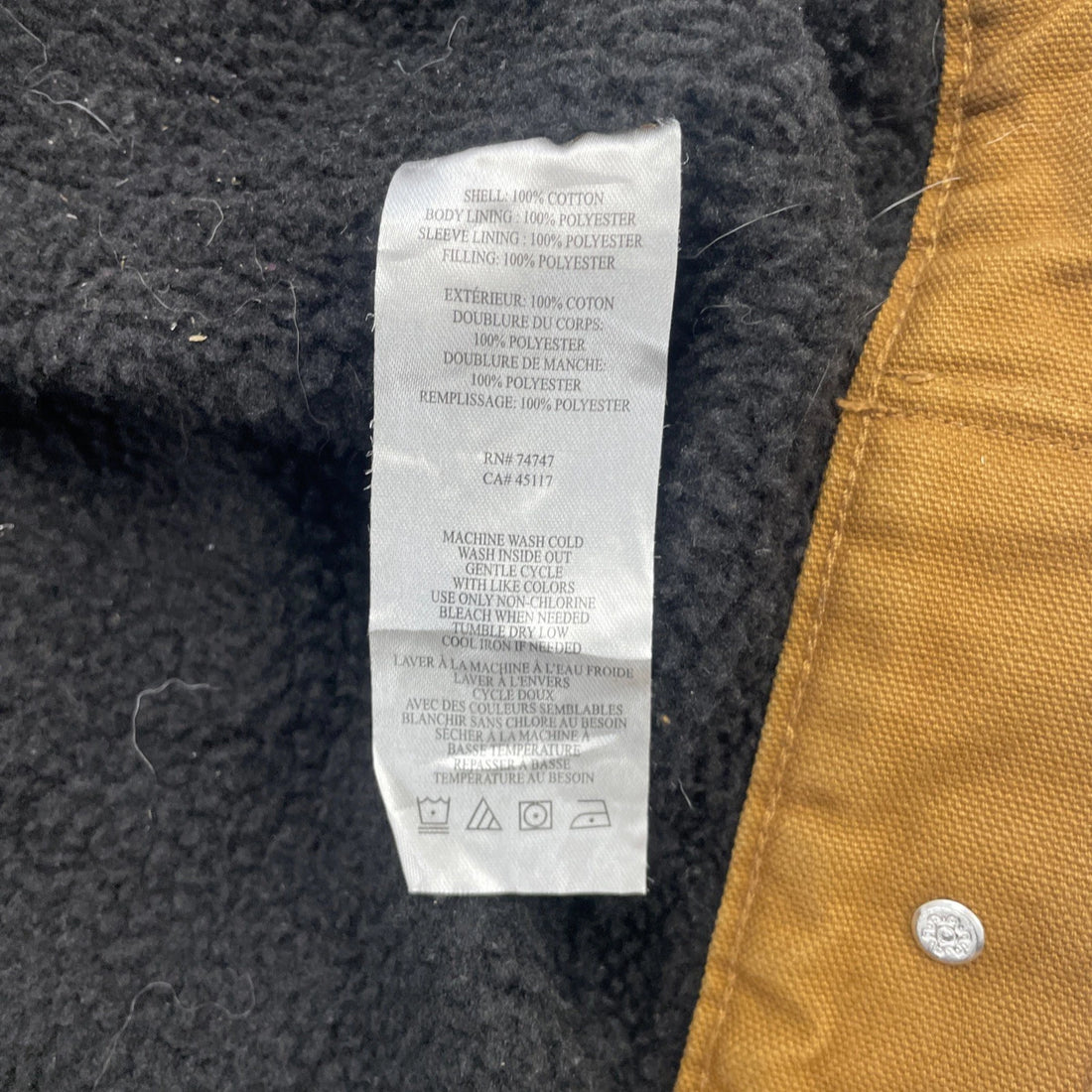 Redhead Ranch Canvas Work Jacket Size 2XL Sherpa Lined