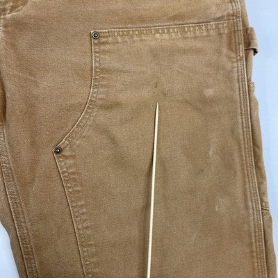 Carhartt Canvas Carpenter Double Knee Work Pants Size 38 X 30 Brown
