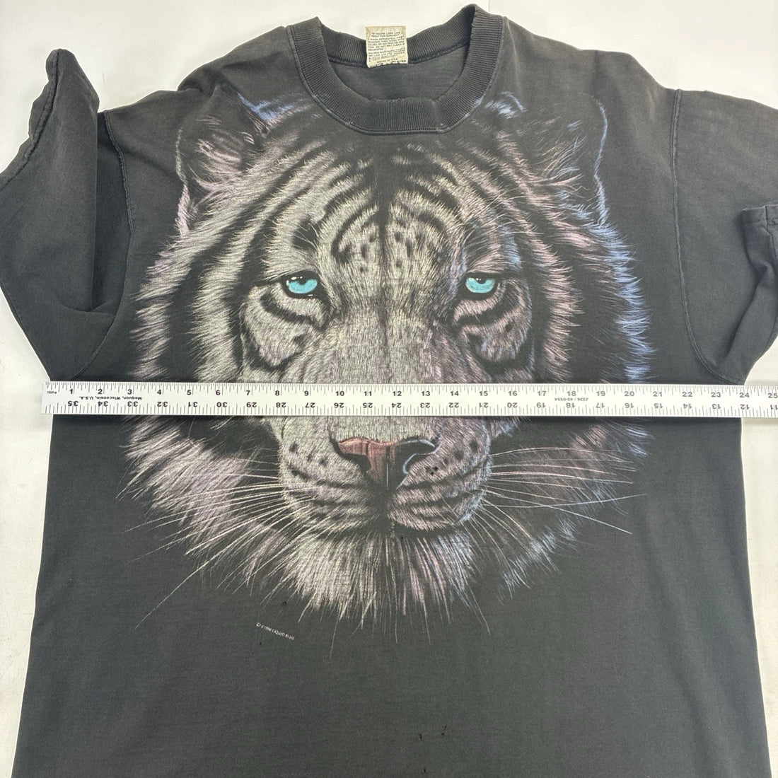 Vintage White Tiger T-Shirt Size XL 90s
