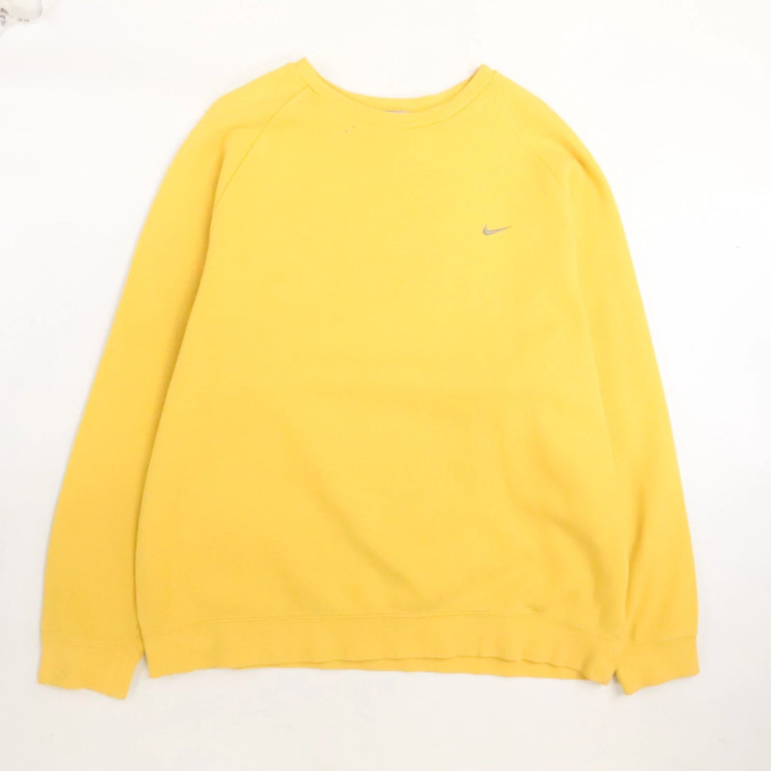 Vintage Nike Crewneck Sweatshirt Size XL Yellow Embroidered Swoosh