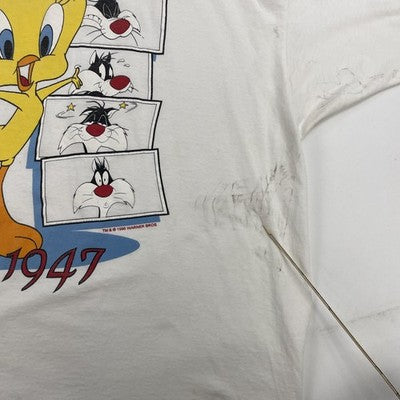 Vintage Tweety & Sylvester Warner Bros T-Shirt Size 3XL 1995 90s