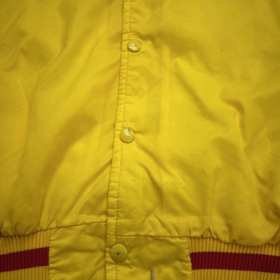 Vintage Iowa State Champion Bomber Jacket Size XL Yellow 80s