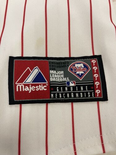 Vintage Philadelphia Phillies Jayson Werth Majestic Pinstripe Jersey 2XL MLB