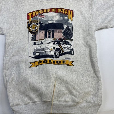 Vintage Township Of Ocean Police Department Crewneck Sweatshirt Size XL 90s