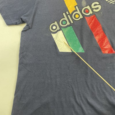 Vintage Adidas Trefoil T-Shirt Size Medium 70s 80s