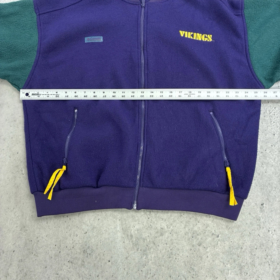 Vintage Minnesota Vikings Columbia Fleece Jacket Size XL NFL
