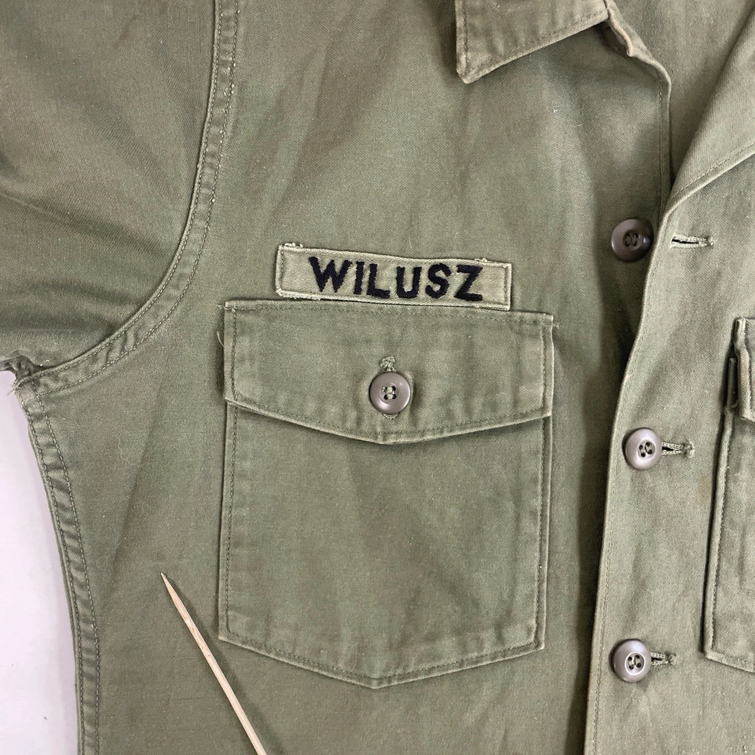 Vintage U.S. Army Military Button Up Shirt Size 15 1/2 X 33