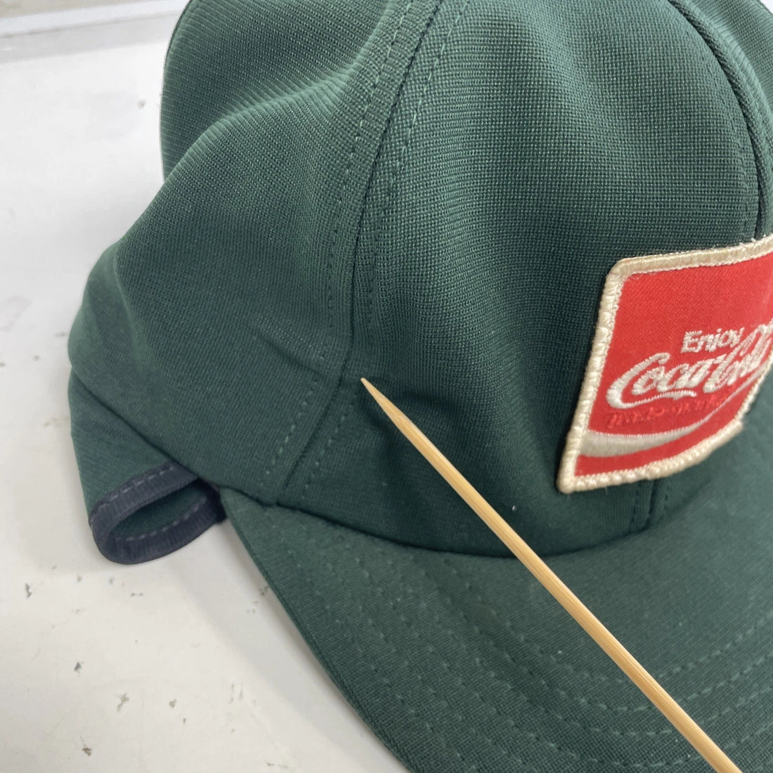 Vintage Coca-Cola Unitog Hat Cap Size Large Green Coke Promo