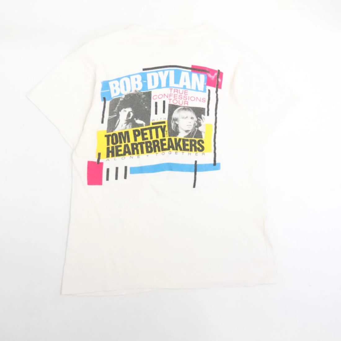 Vintage Bob Dylan True Confessions Tom Petty Heartbreakers Music T-Shirt Large 80s