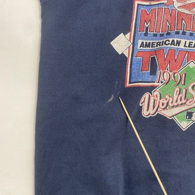 Vintage Minnesota Twins AL Champions Sweatshirt XL 1991 90s MLB