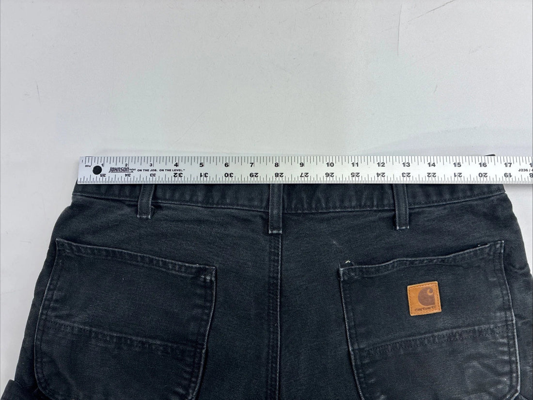Carhartt Canvas Carpenter Work Pants Size 36 X 36 Black