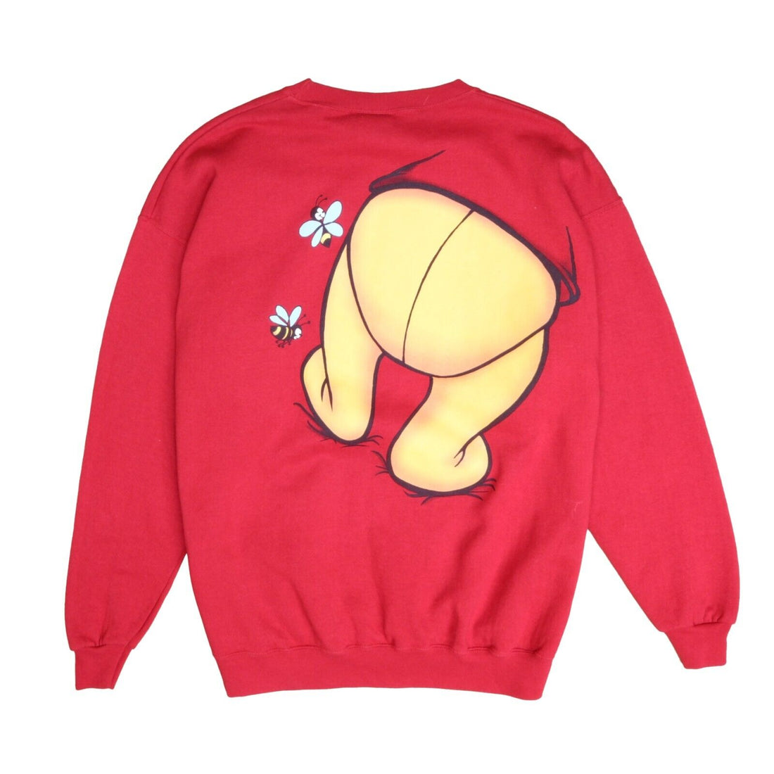 Vintage Winnie The Pooh Hunny Sweatshirt Crewneck Size 2XL Red Double Sided