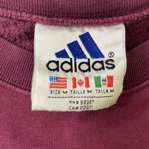 Vintage Adidas Crewneck Sweatshirt Size Medium Red