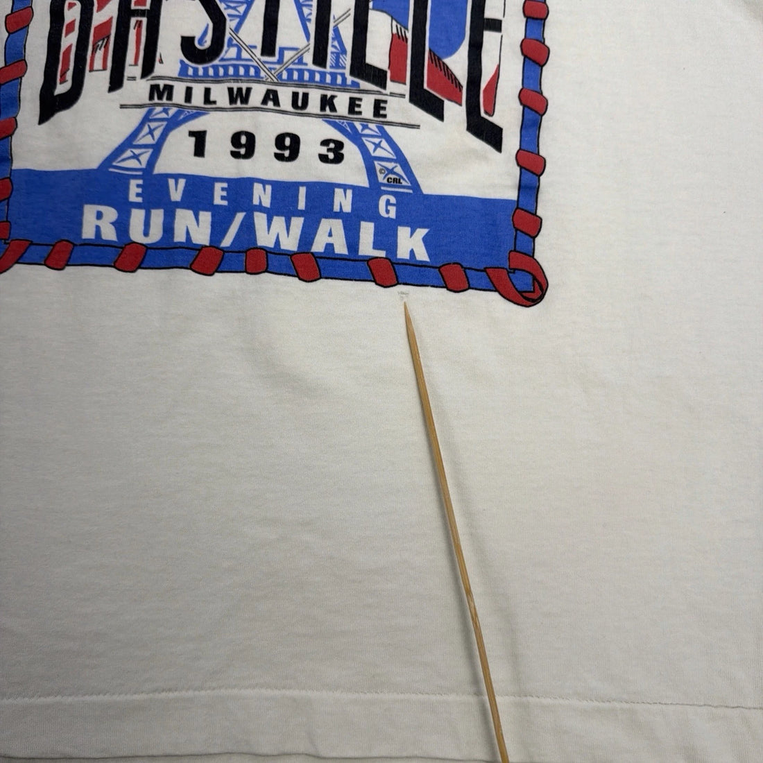 Vintage Storm The Bastille Milwaukee Walk/Run Long Sleeve T-Shirt XL 1993 90s