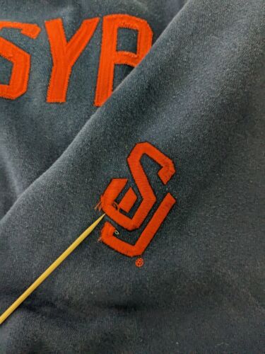 Vintage Syracuse Orange Nike 1/4 Zip Sweatshirt Hoodie Size 2XL Blue NCAA