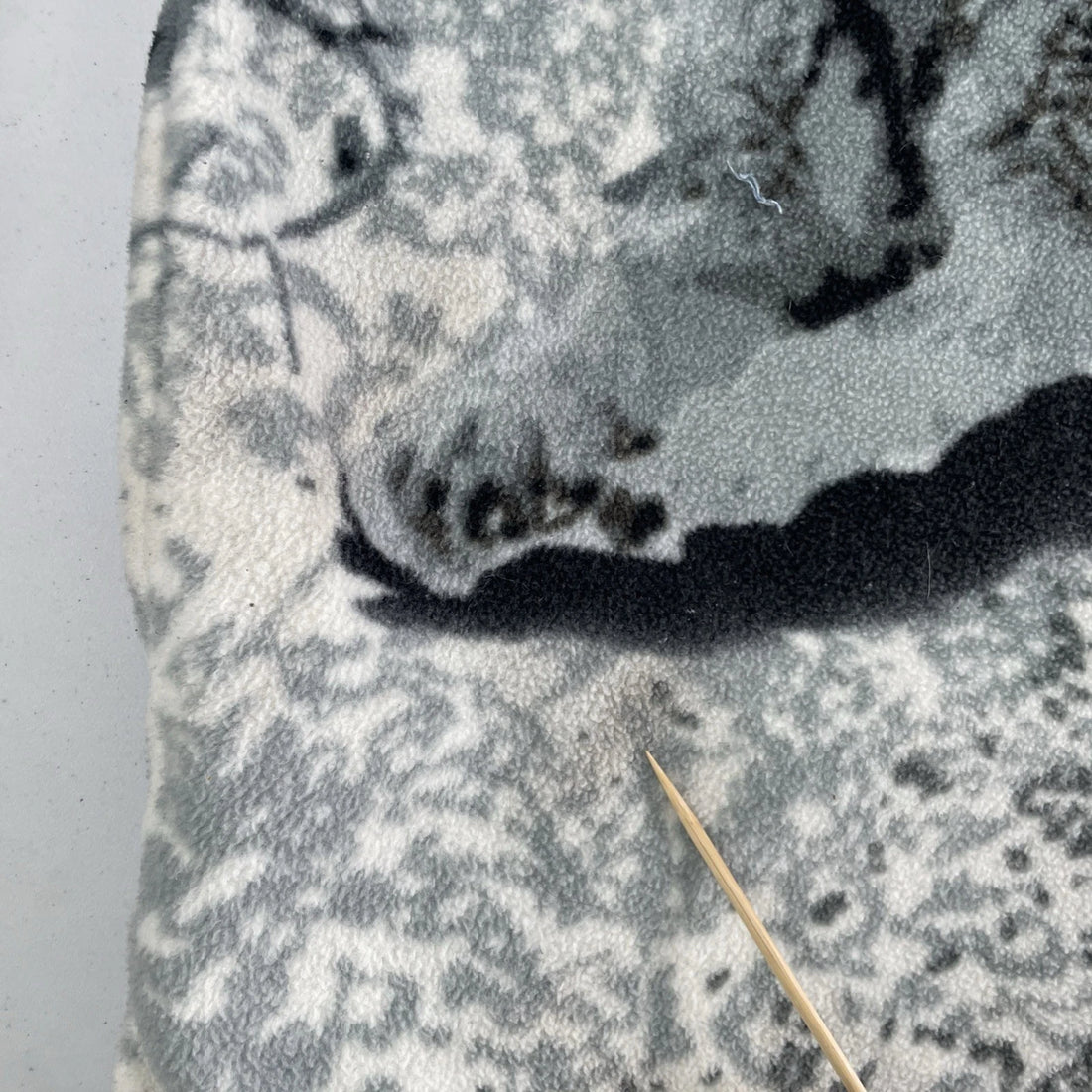 Wolf Forest Mountain Ridge Fleece Jacket Size Large Nature All Over Print