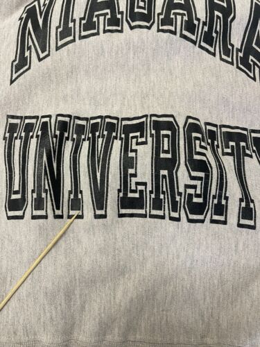 Vintage Niagara University Champion Reverse Weave Sweatshirt Size Medium 80s