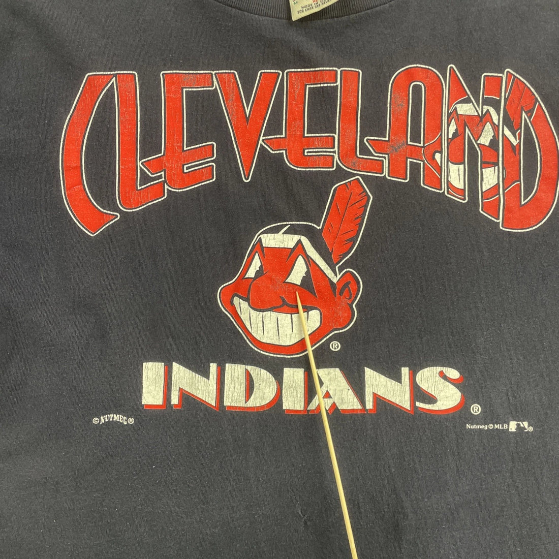 Vintage Cleveland Indians Nutmeg T-Shirt Size XL MLB