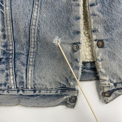 Vintage Levi's Sherpa Lined Denim Trucker Jacket Size 40L