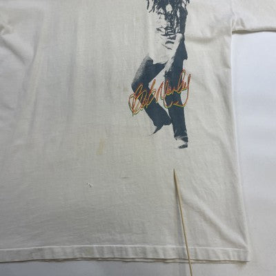 Vintage Bob Marley Exodos T-Shirt Size XL Double Sided 90s
