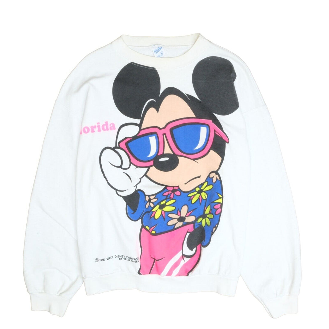 Vintage Mickey Mouse Florida Vacation Sweatshirt Crewneck Size XL