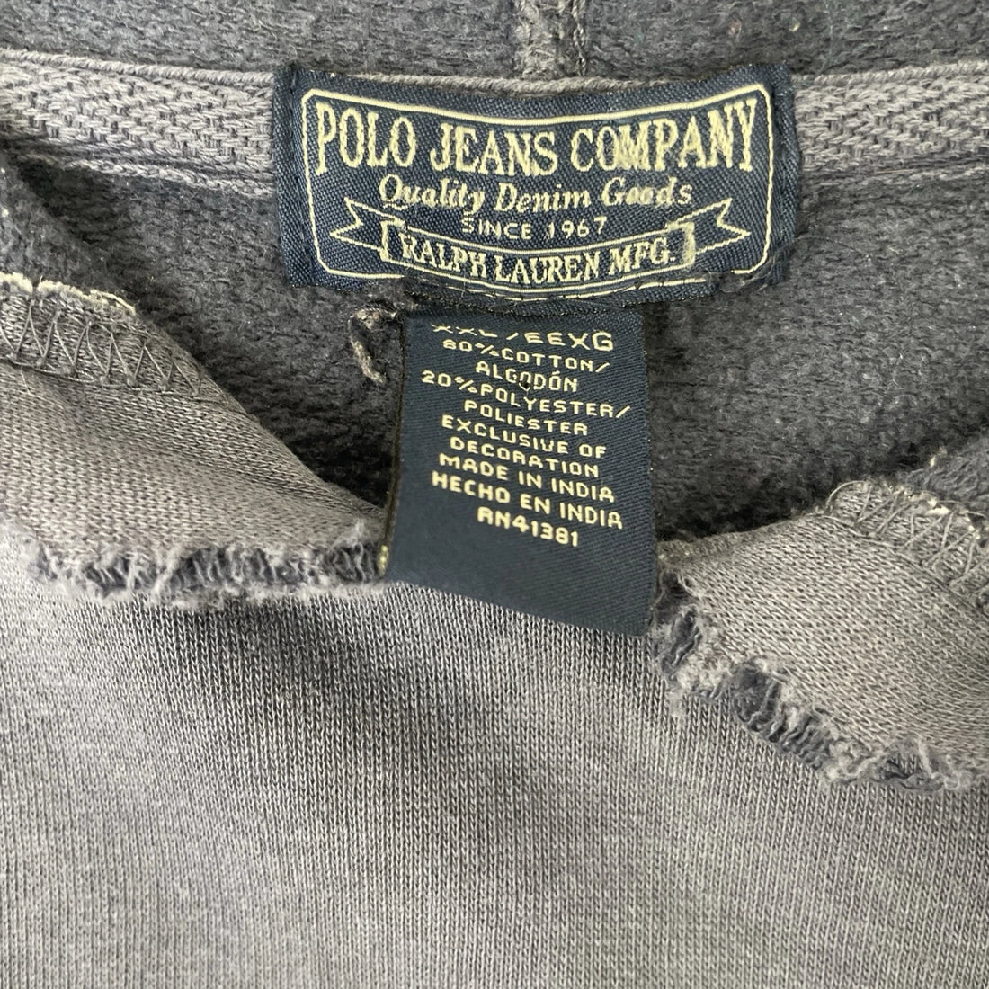 Polo Jeans Company Sweatshirt Hoodie Size 2XL