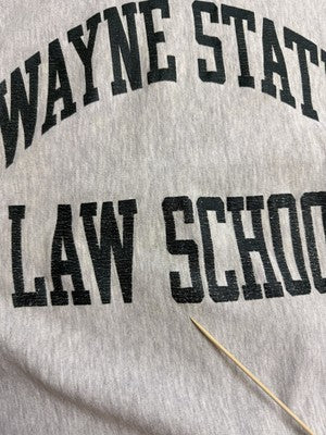 Vintage Wayne State Law School Champion Reverse Weave Crewneck Sweatshirt XL 90s