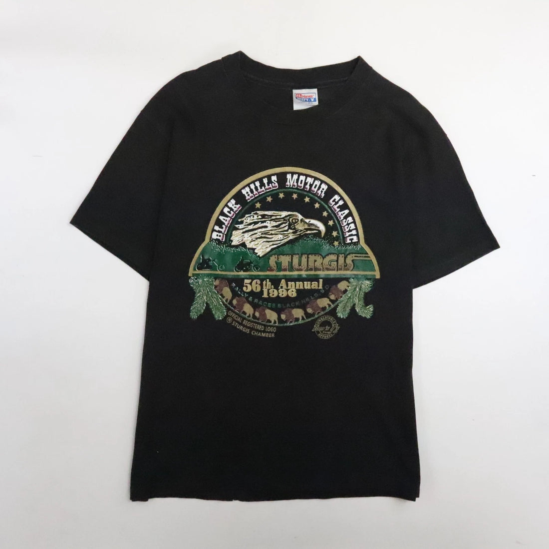 Vintage Sturgis Black Hills Motor Classic Eagle 56th Annual T-Shirt Large 90s