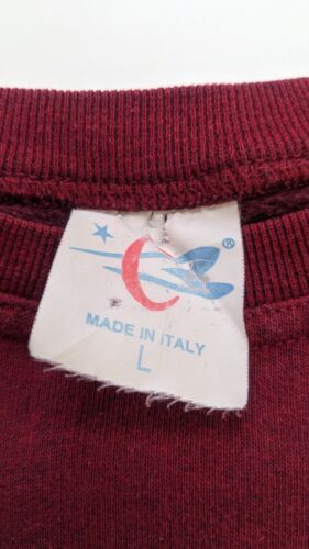 Vintage Universita Venezia Crewneck Sweatshirt Size Large Red