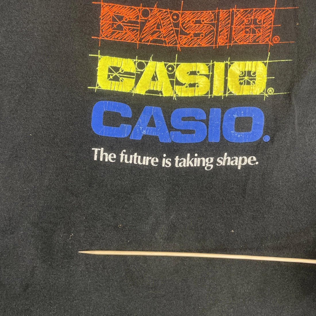 Vintage Casio Watch Future Is Taking Shape T-Shirt Size XL Promo 90s