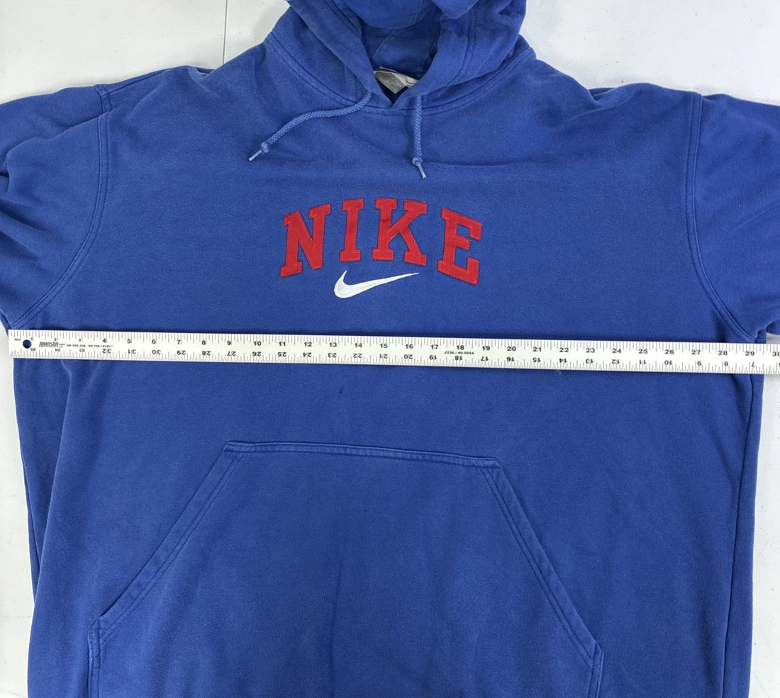 Vintage Nike Sweatshirt Hoodie Size 2XL Blue
