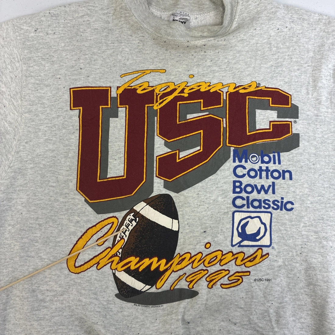Vintage USC Trojans Football Champions Sweatshirt Size Large 90s NCAA
