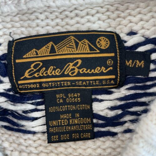 Vintage Eddie Bauer Crewneck Sweater Size Medium Fair Isle