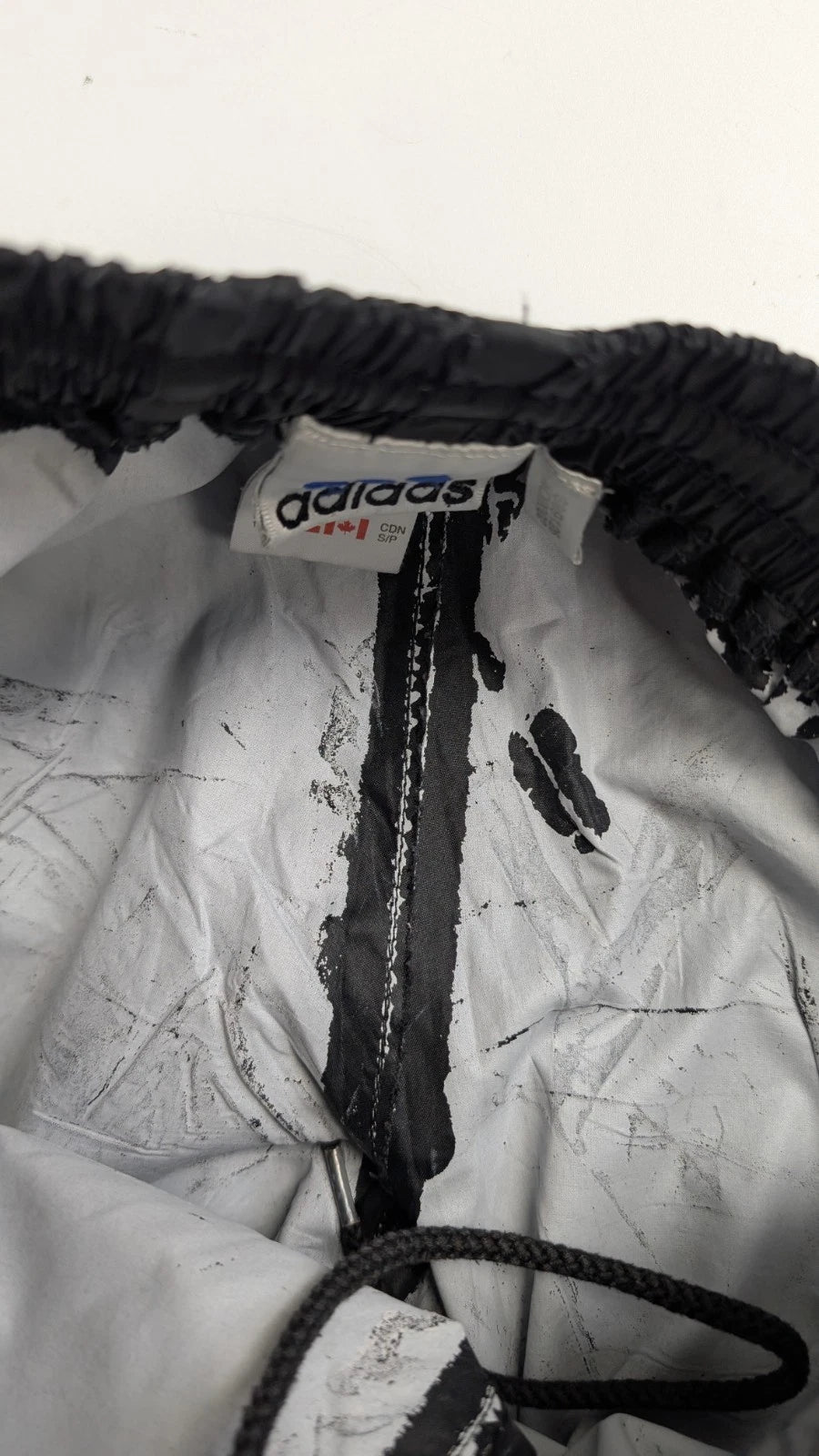 Adidas Nylon Track Pants Size Small Black