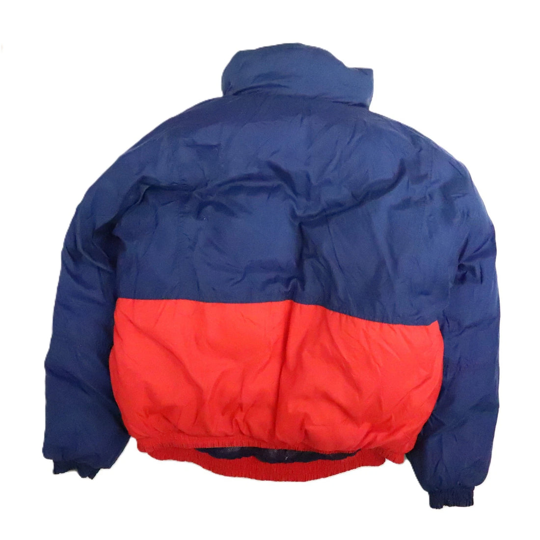 Vintage Eddie Bauer Puffer Bomber Jacket Size Large Reversible Insulated