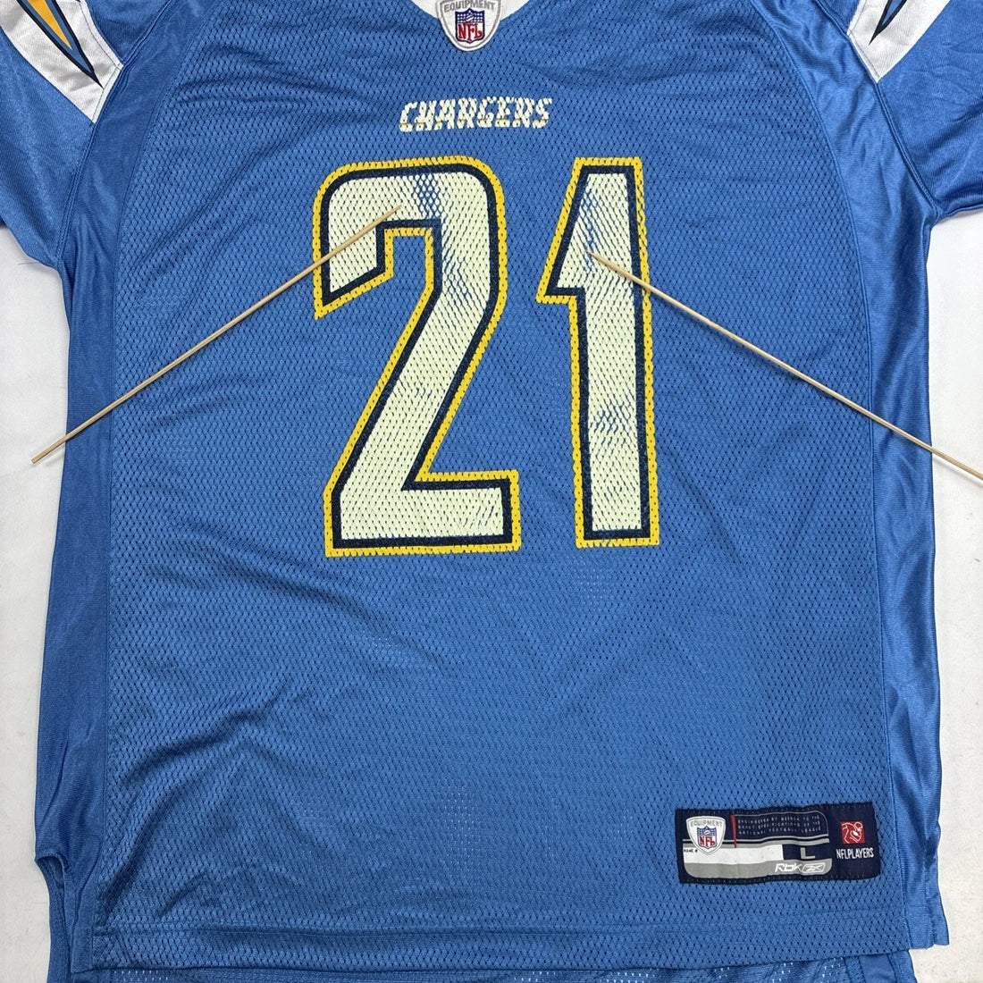 Vintage San Diego Chargers LaDainian Tomlinson Reebok Jersey Size Large NFL