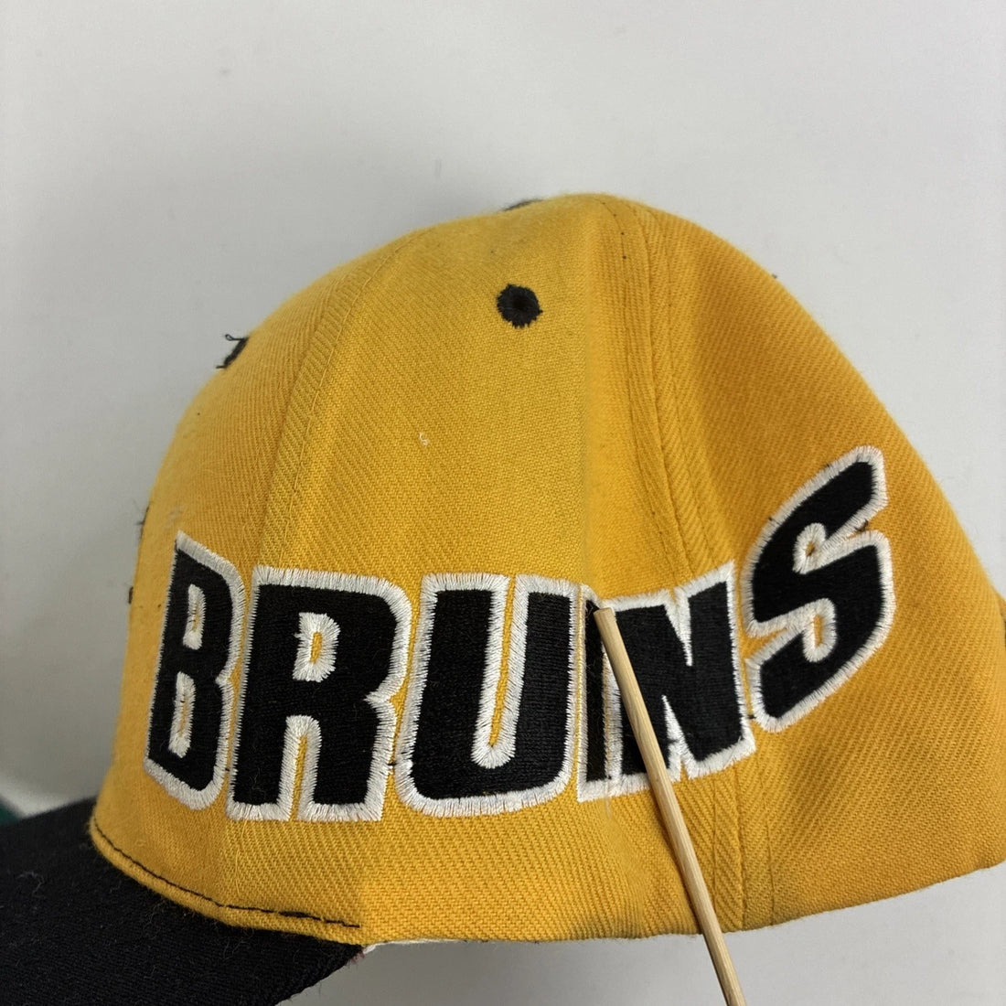 Boston Bruins Split Two Tone Wool Snapback Hat Cap OSFA NHL