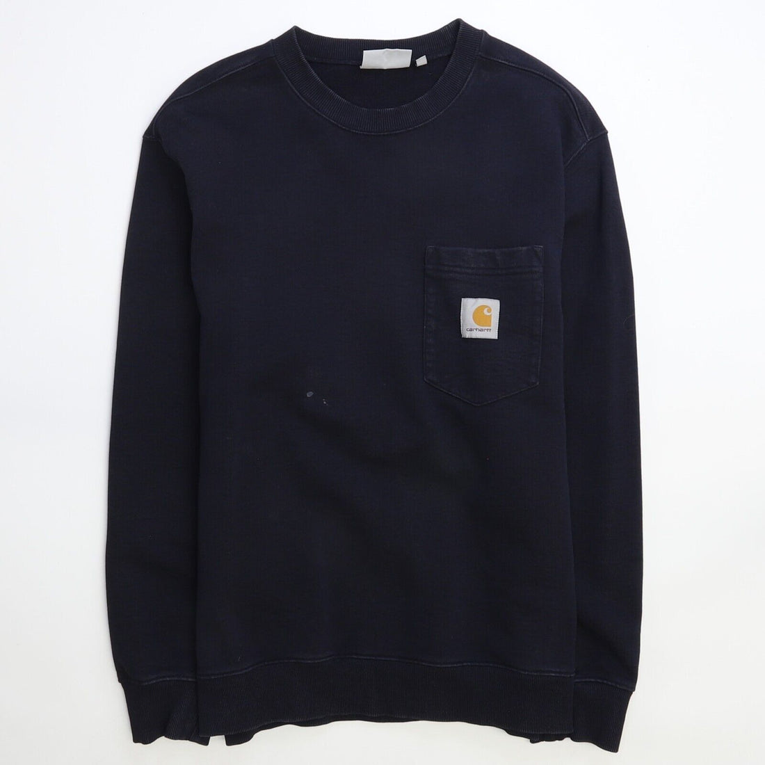 Carhartt Work In Progress WIP Pocket Crewneck Sweatshirt Size Medium Blue